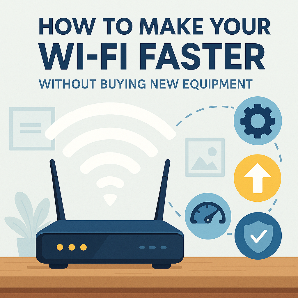 Home Wi-Fi optimization illustration